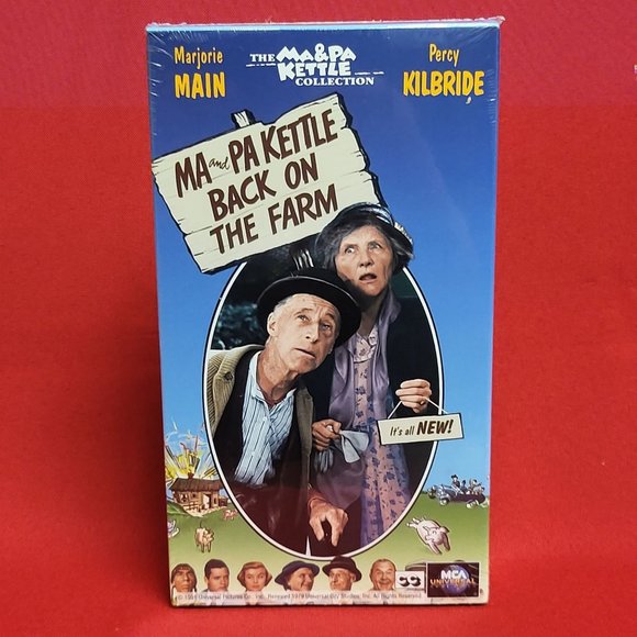 Ma & Pa Kettle Back on the Farm 1994 VHS New Sealed - Picture 1 of 8